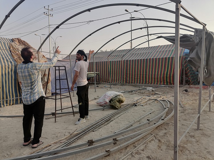 آماده سازي موکب ثامن الحجج علیه السلام دانشگاهیان تربیت مدرس